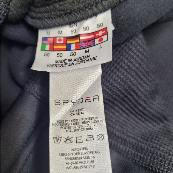 NEW Spyder black and red Verger 1/4 zip Outbound Stryke jacket pullover M - Picture 10 of 13